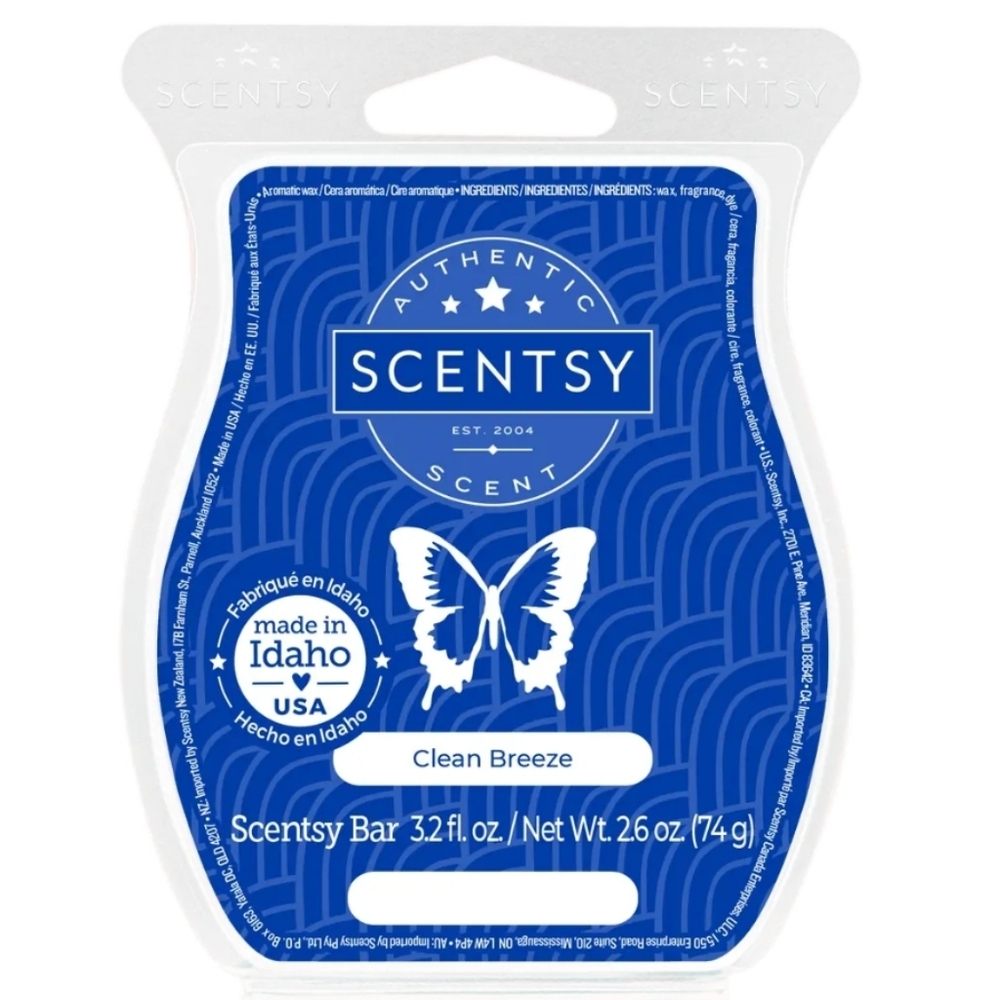 NIB scentsy wax bar Clean Breeze